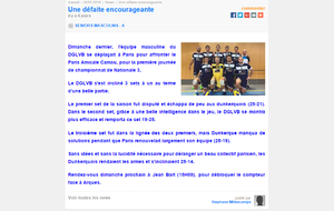 2015/2016 : Match aller N3M vs Dunkerque
